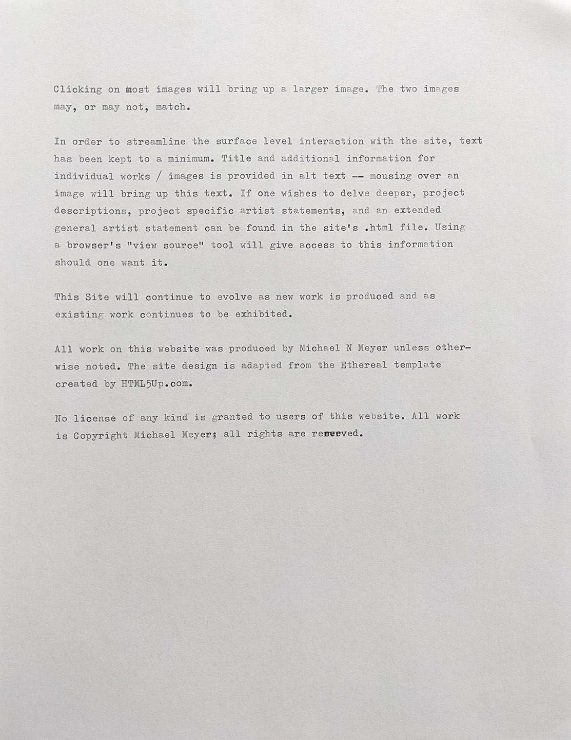 image of second page of typewritten readme; full text in alt text of first page.